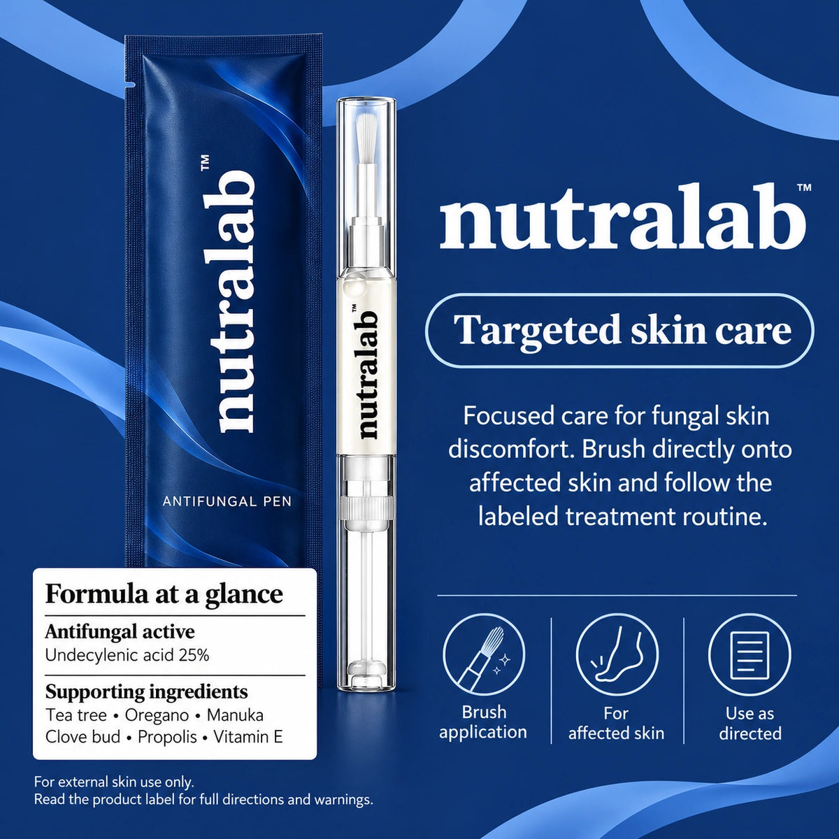 Nutralab formula overview and skin-use guidance